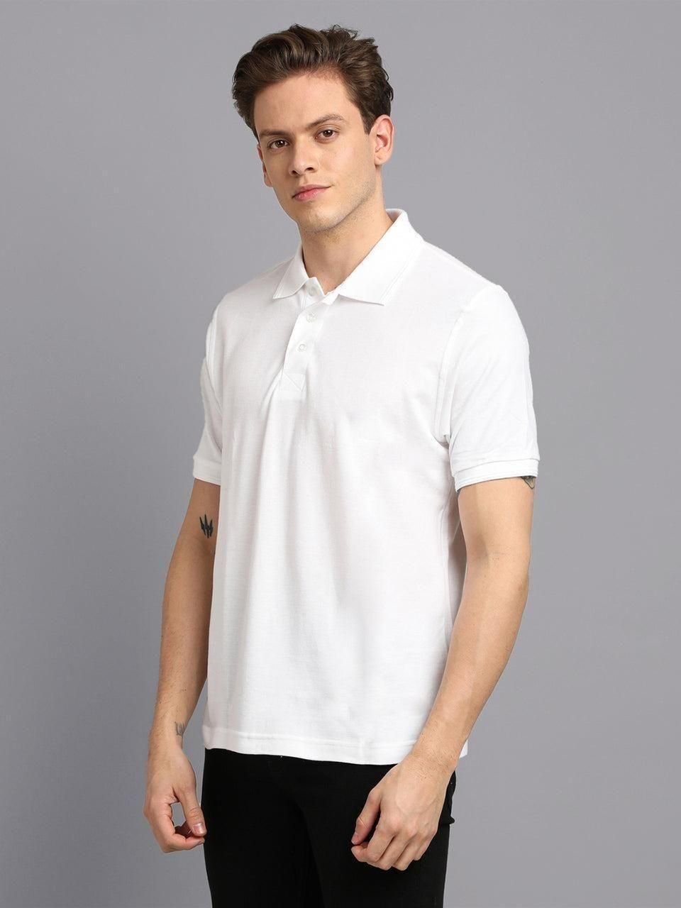 Bella Sparsh™ Premium Polo Combo – Pack of 4 (White, Black, Grey, Blue)